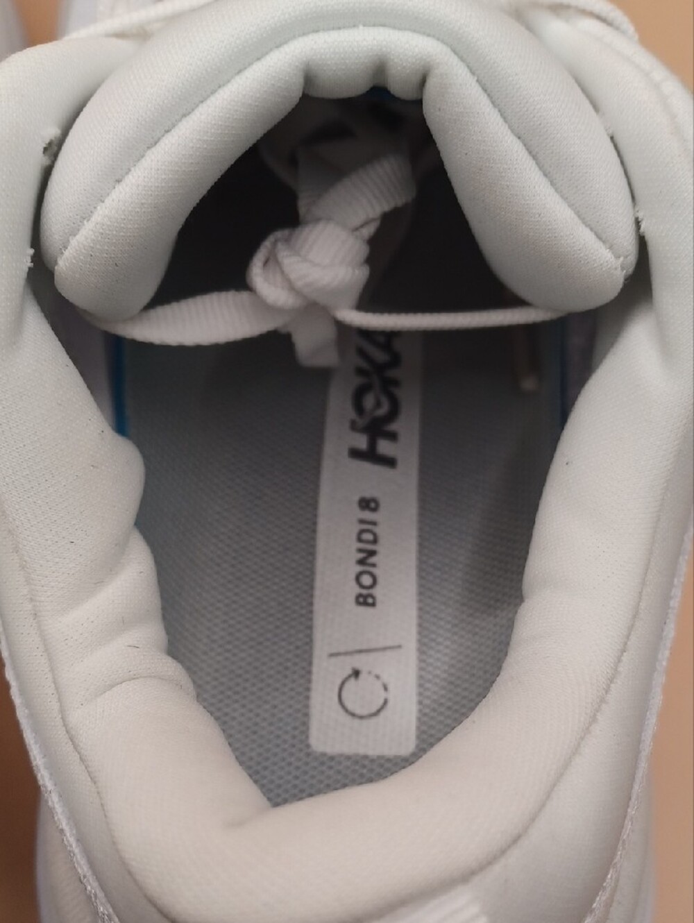 Pre-Owned Hoka One One Bondi 8 Running Shoes-White Men Size 7D US - Picture 8 of 16